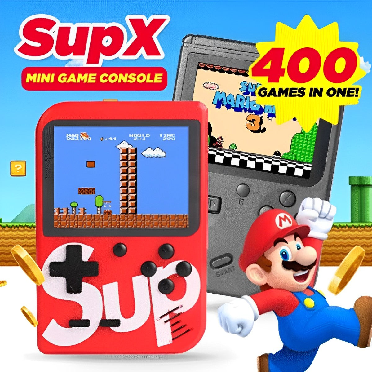 SUP Game Box Plus 400 in 1 Retro Games UPGRADED VERSION mini Portable  Console Handheld Gift By PRIME TECH ™ (Black) : Buy Online at Best Price in  KSA - Souq is now : Toys