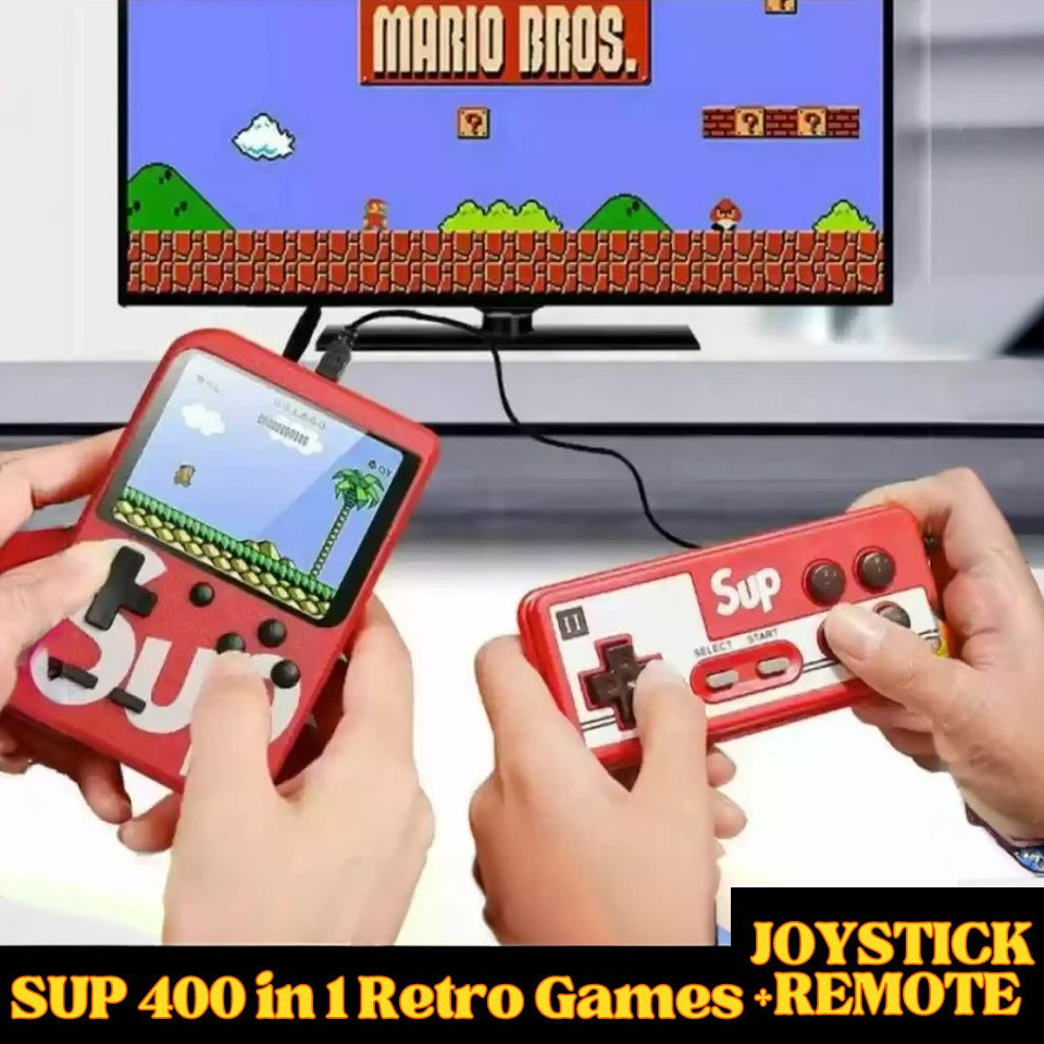 SUP 400 in 1 Games Retro Game Box with Joystick Remote Controller 🎮🍄👲🏻  – Happifye Store