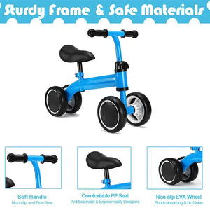 👼 Baby Walker Balance Bike - Adjustable Handle 🚲