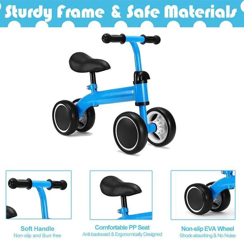 👼 Baby Walker Balance Bike - Adjustable Handle 🚲